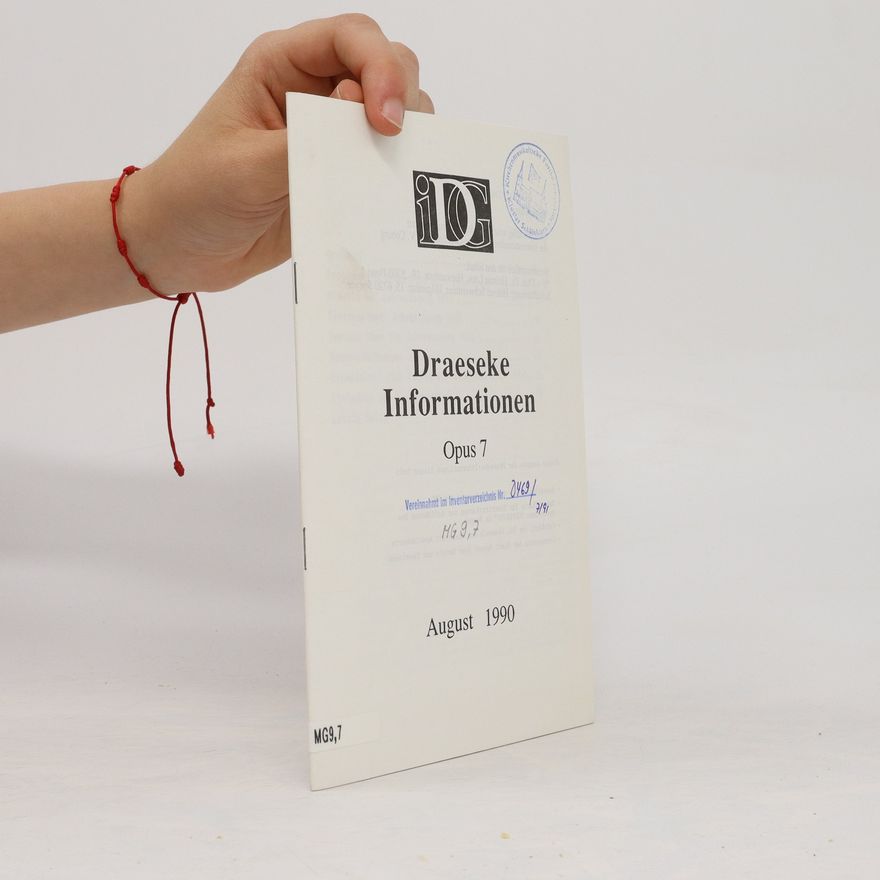 Autorenkollektiv Draeseke Informationen Opus 7