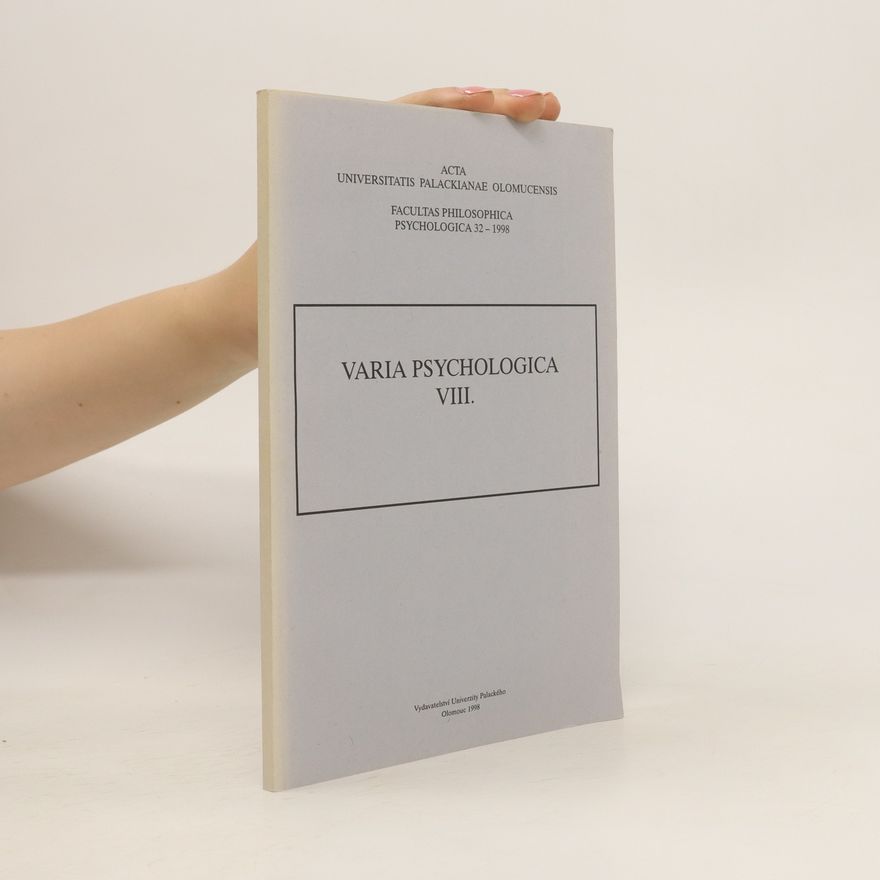 Kolektiv autorů Varia psychologica VIII.