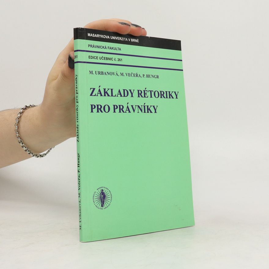 Martina Urban Základy rétoriky pro právníky
