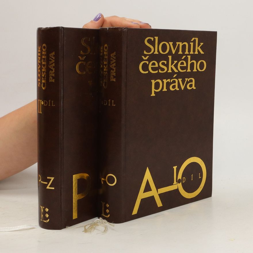 Zdeněk Madar Slovník českého práva A-O, P-Z. 1-2