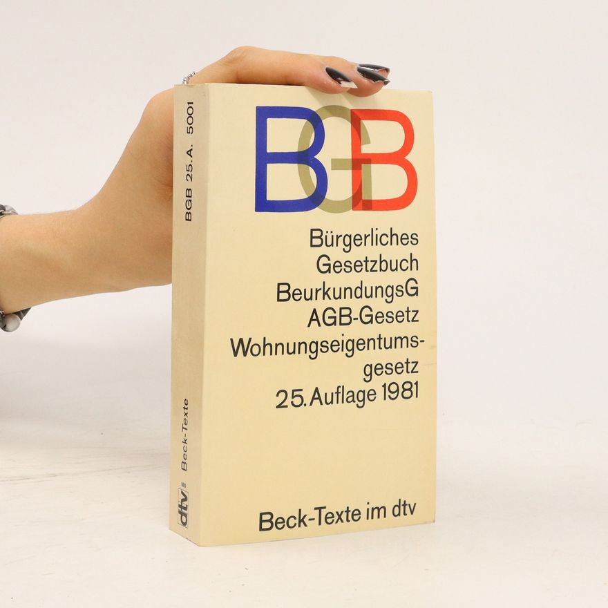 Kolektiv autorů BGB Bürgerliches Gesetzbuch