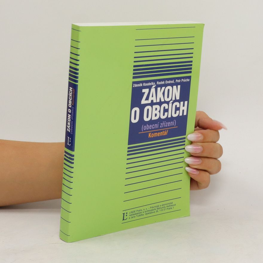 Petr Průcha Zákon o obcích (obecní zřízení). Komentář