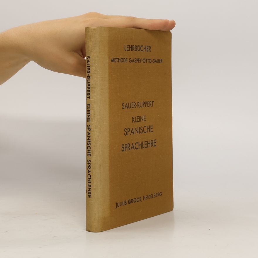 Karl Marquard Sauer Kleine spanische Sprachlehre