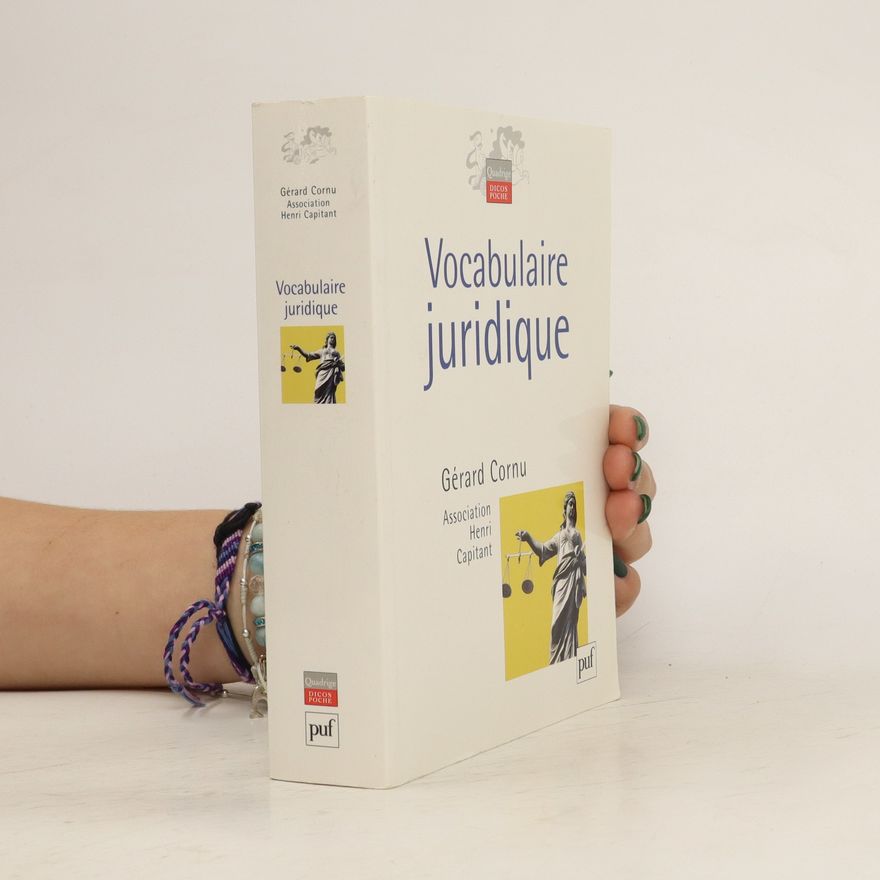 Gérard Cornu Vocabulaire juridique