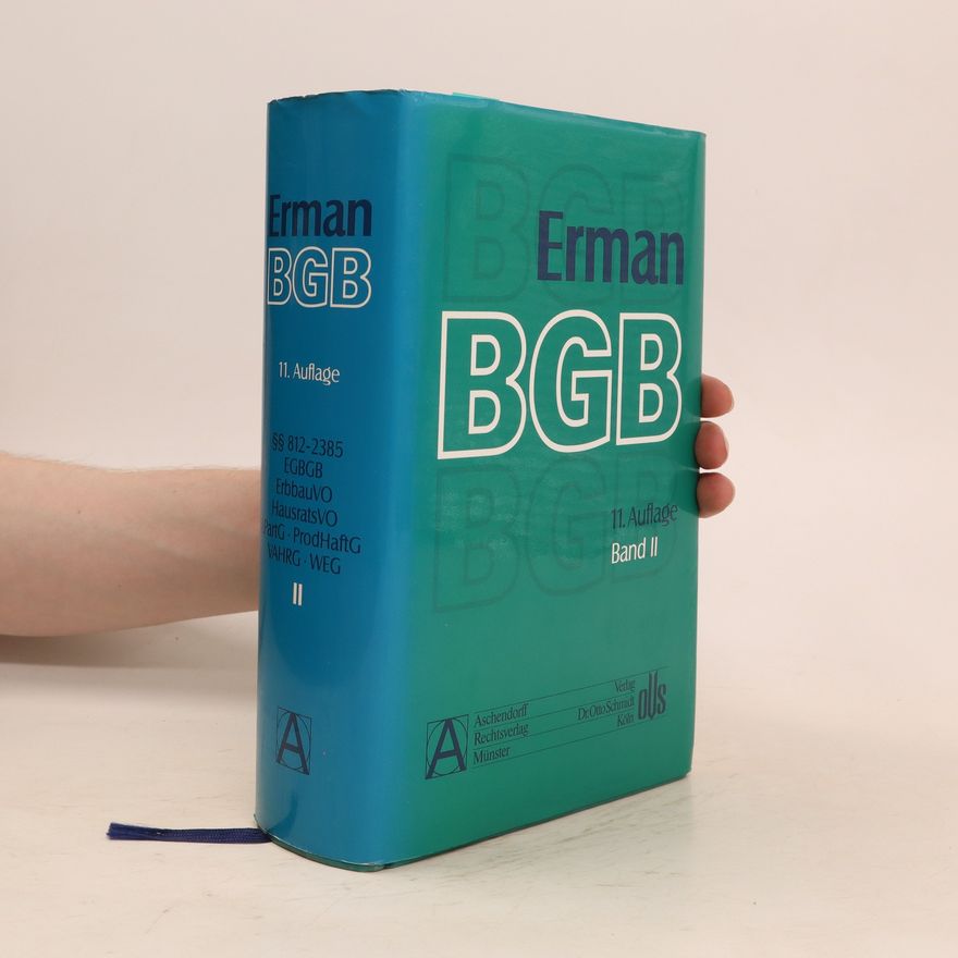 Harm Peter Westermann Erman BGB, Band II