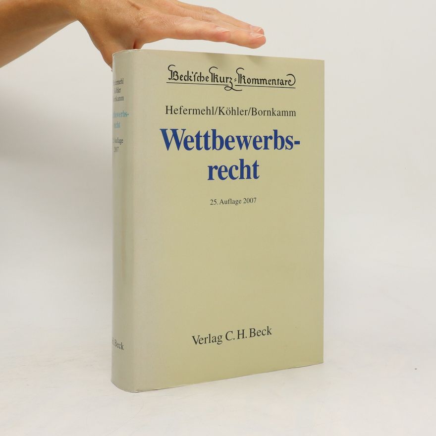 Helmut Köhler Wettbewerbsrecht