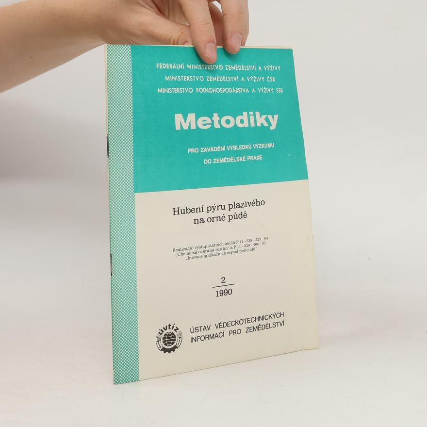 Various authors Metodiky pro zavádění výsledků výzkumu do zemědělské praxe