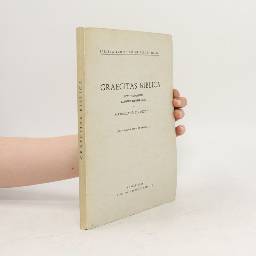 Maximiliano Zerwick Graecitas Biblica