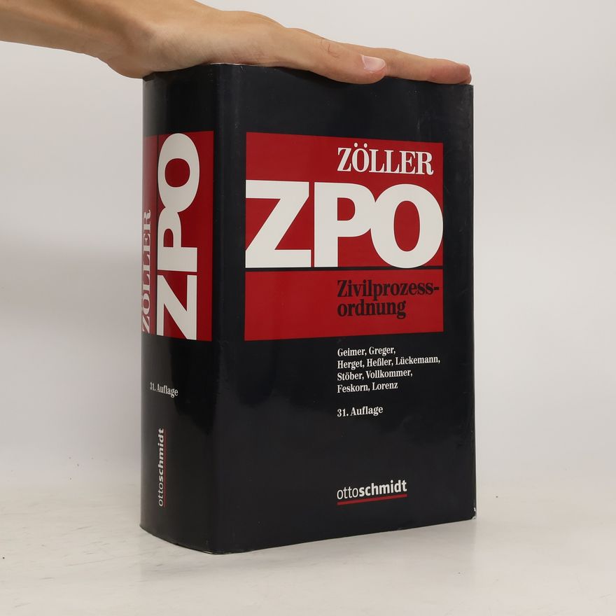 Richard Zöller Zivilprozessordnung