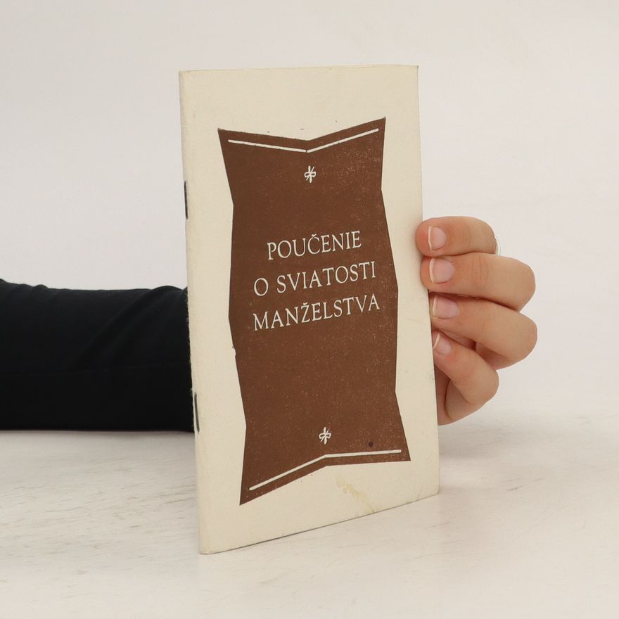 Various authors Poučenie o sviatosti manželstva