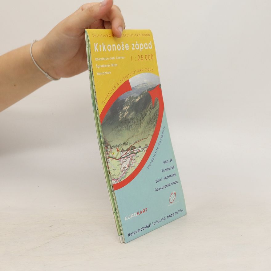 Geodézie On Line (firma) Krkonoše západ turistická a cykloturistická mapa 1:25 000