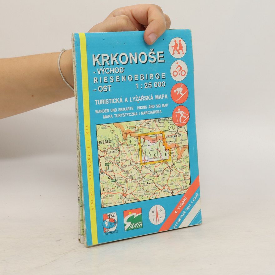 Slovensko) Vojenský kartografický ústav (Harmanec Krkonoše - východ Riesengebirge - Ost : turistická a lyžařská mapa