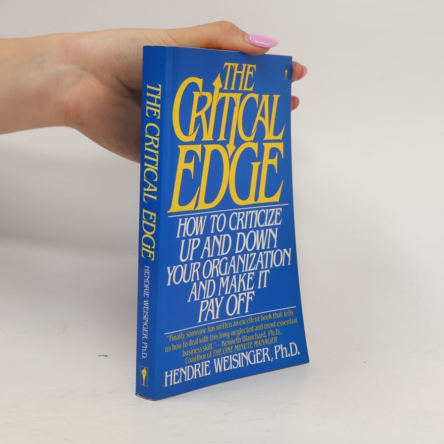 Hendrie Weisinger The Critical Edge