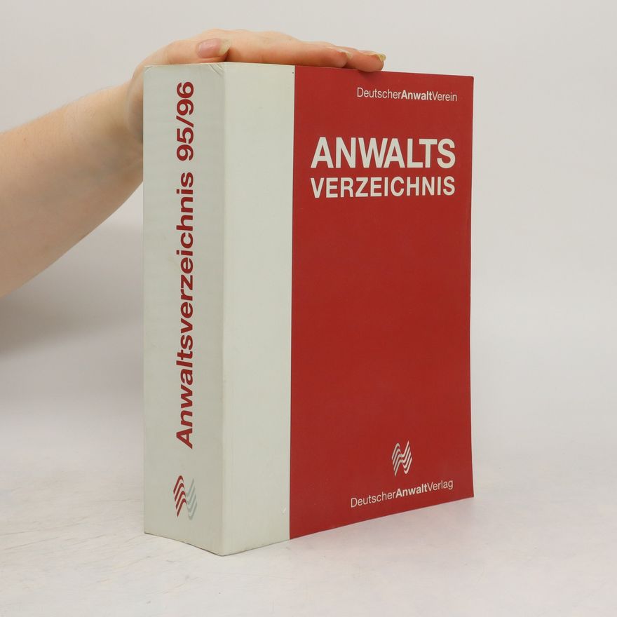 Deutscher Anwaltverein Anwaltsverzeichnis 1995/96.