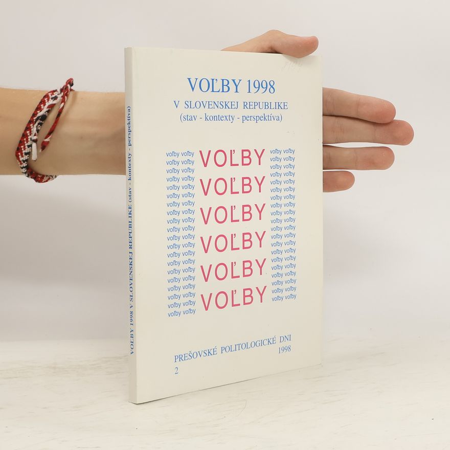 Slovensko Prešovské politologické dni konference Prešov Voľby 1998 v Slovenskej republike