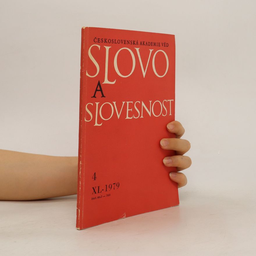 Various authors Slovo a slovesnost, 4/1979