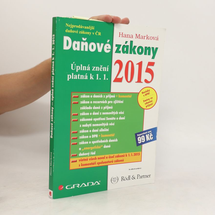 Hana Marková Daňové zákony 2015
