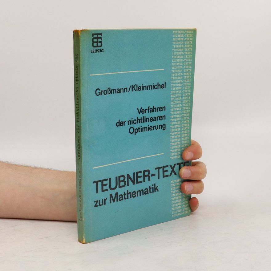 Helmut Kleinmichel Teubner-Texte zur Mathematik