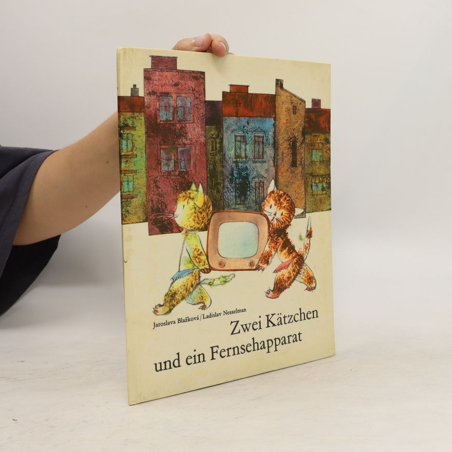 Ladislav Nesselman Zwei Kätzchen und ein Fernsehapparat