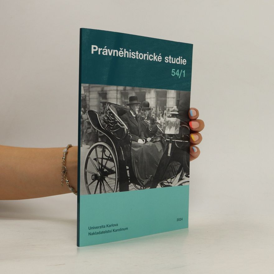 Collectif d'auteurs Právněhistorické studie 54/1