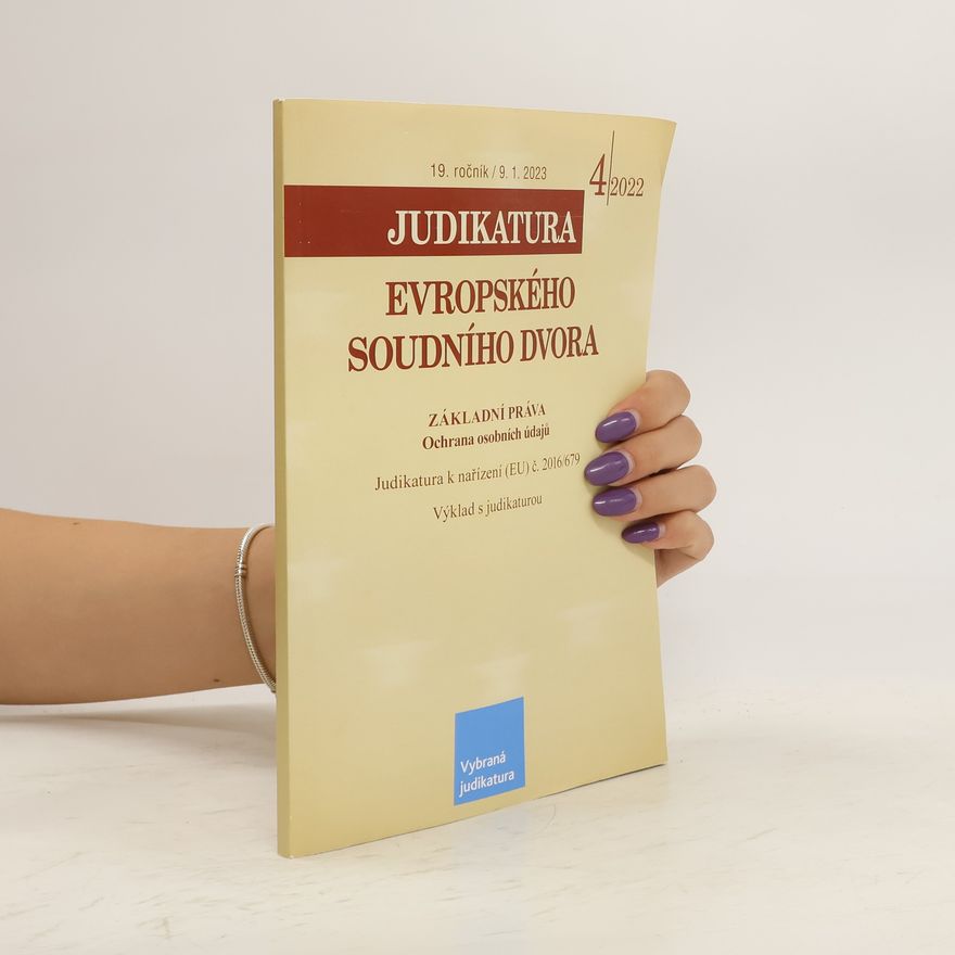 Auteurscollectief Judikatura Evropského soudního dvora 4/2022