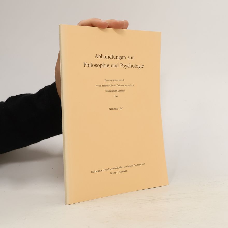 Various authors Abhandlungen zur Philosophie und Psychologie 9