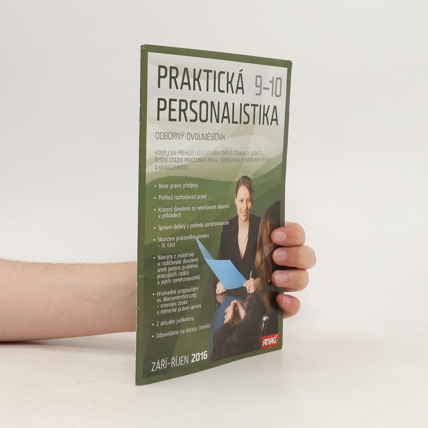 Kolektiv autorů Praktická personalistika 9-10/2016