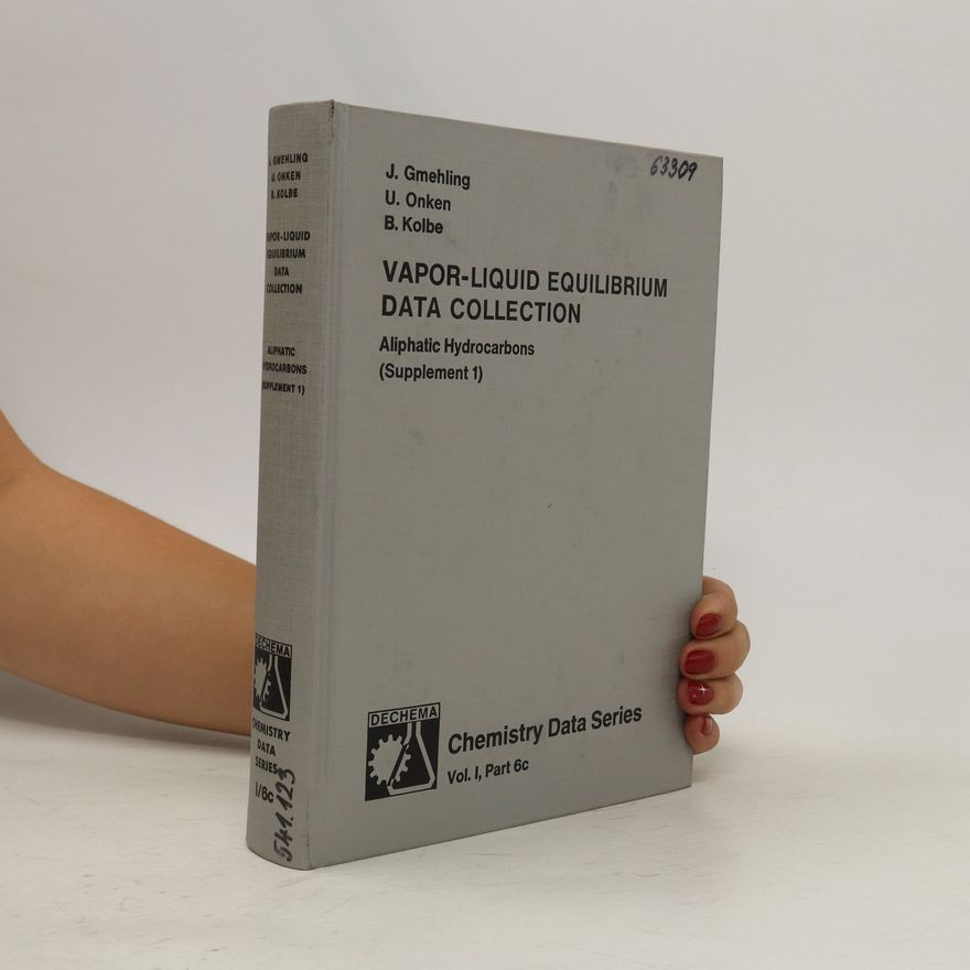 Jürgen Gmehling Vapor-liquid Equilibrium Data Collection. Vol. 1, Part 6c
