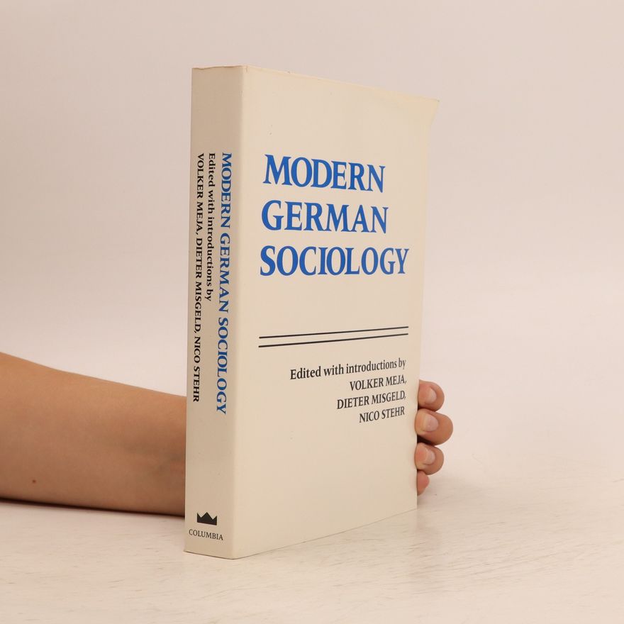 Dieter Misgeld Modern German Sociology