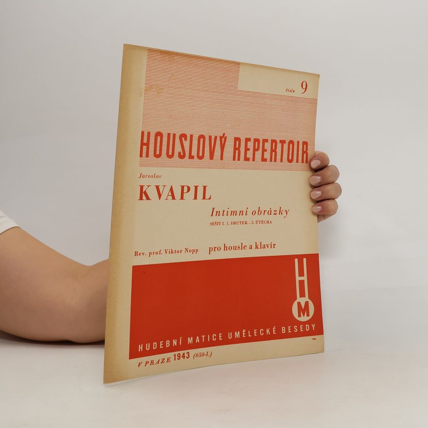 Josef Kvapil Houslový repertoir 10. Intimní obrázky pro housle a klavír