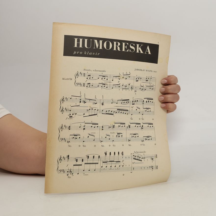 Jaroslav Kvapil Humoreska pro klavír