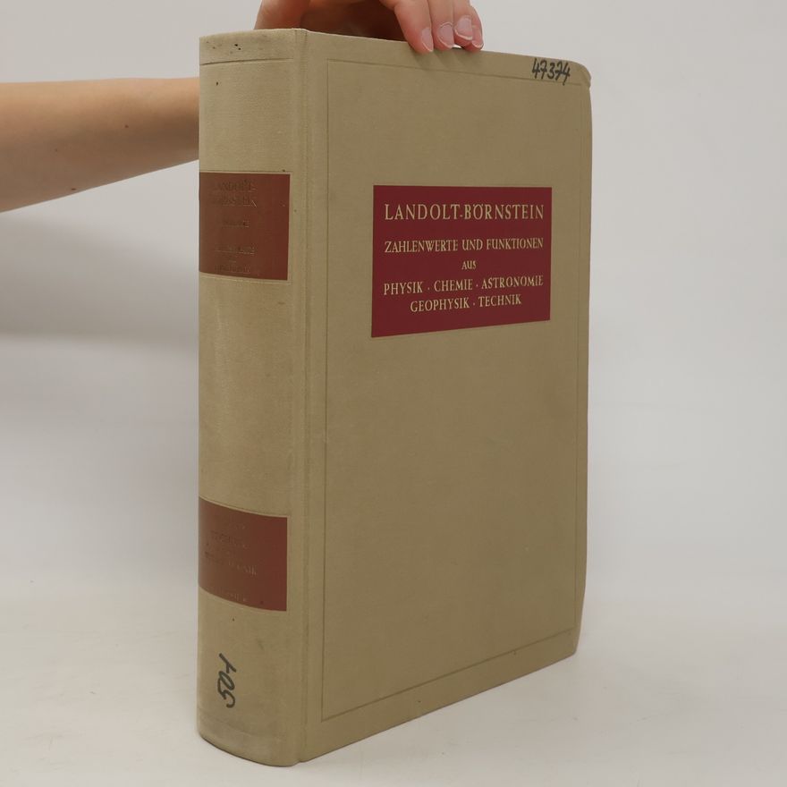 Autorenkollektiv Landolt-Börnstein. Zahlenwerte und Funktionen aus Physik, Chemie, Astronomie, Geophysik und Technik. IV. Band Technik, 4. Teil Wärmtechnik