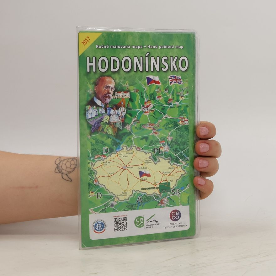 Miroslav Pazdera Ručně malovaná mapa Hodonínsko = Hand painted map Hodonínsko