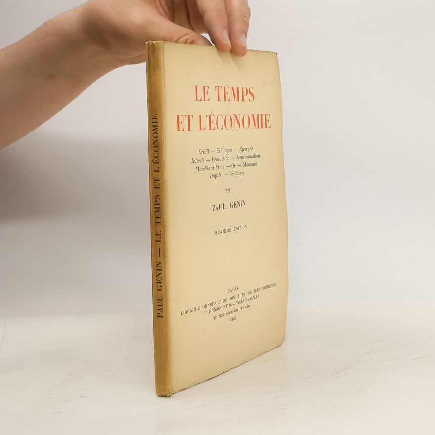 Paul Genin Le temps et l'économie