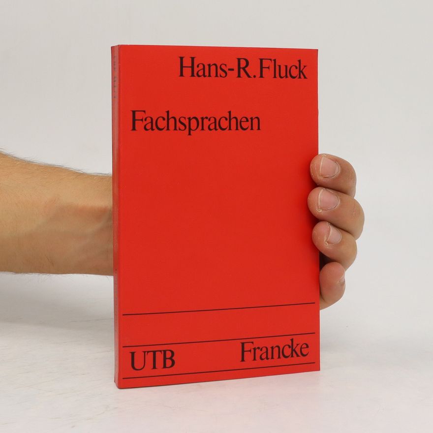 Hans-Rüdiger Fluck Fachsprachen