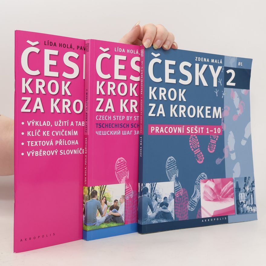 Lída Holá Česky krok za krokem 2. B1 (Učebnice a dva pracovní sešity)