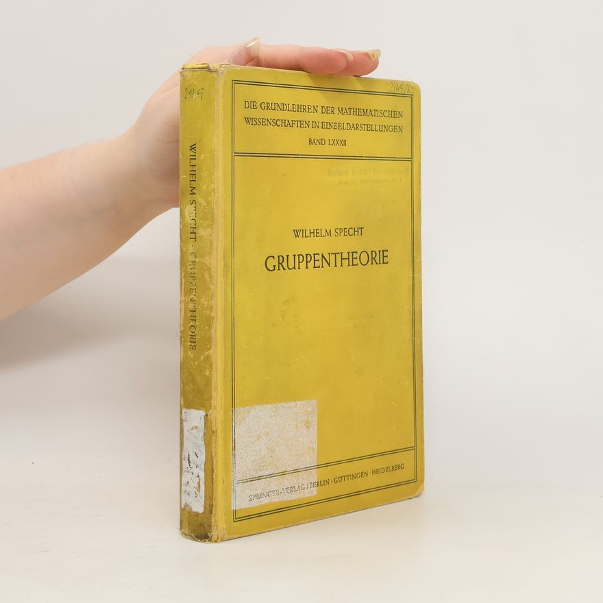 Karl-Wilhelm Specht Gruppentheorie