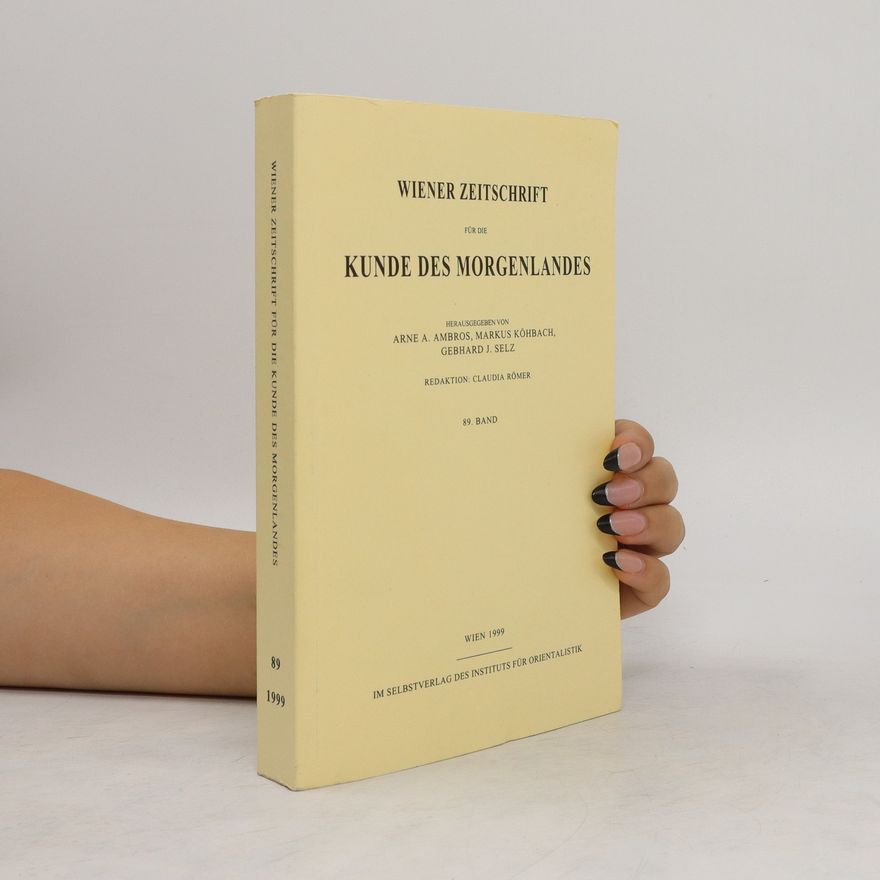 Autorenkollektiv Wiener Zeitschrift für die Kunde des Morgenlandes