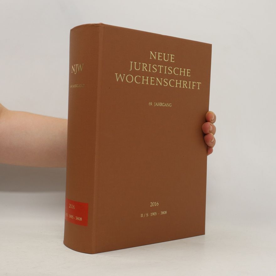 Kolektiv autorů Neue juristische Wochenschrift II./S 1905 - 3808