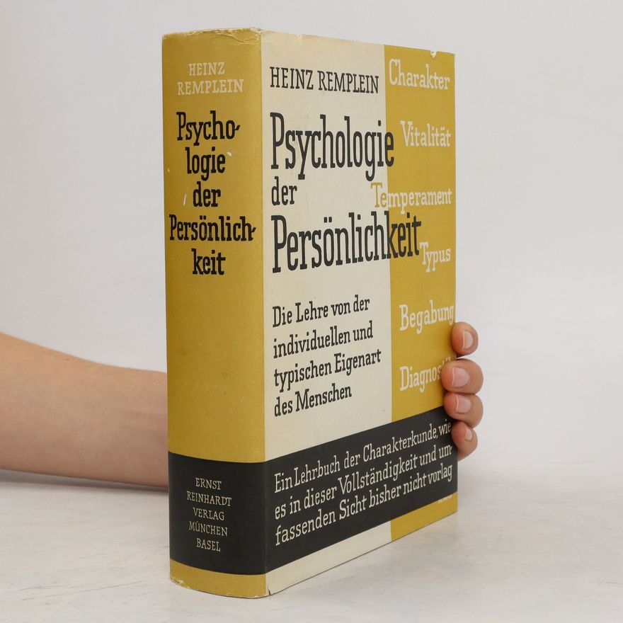 Heinz Remplein Psychologie der Persönlichkeit