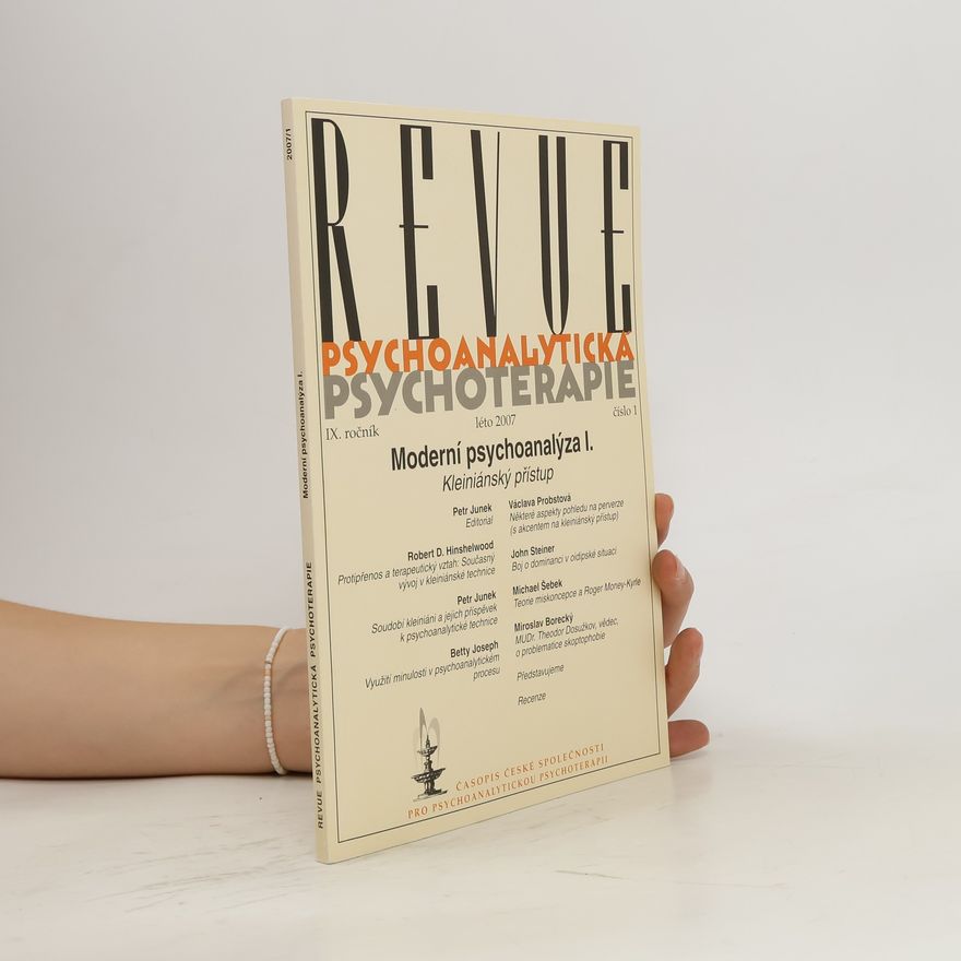 Various authors Revue psychoanalytická psychoterapie 1/2007