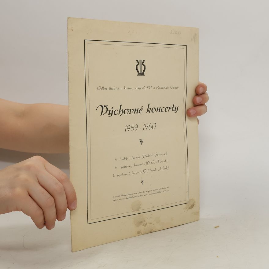 Kolektiv autorů Výchovné koncerty 1959-1960