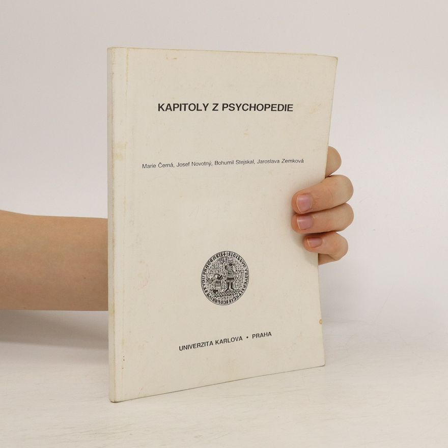 Jaroslava Zemková Kapitoly z psychopedie