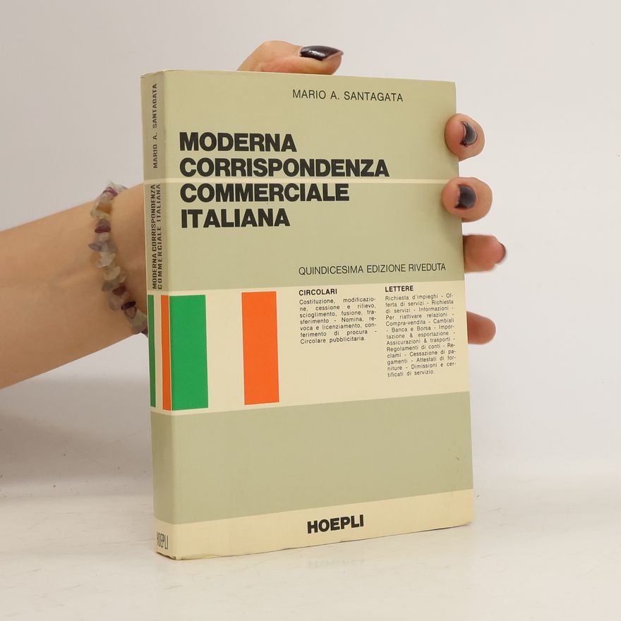 Mario A. Santagata Moderna corrispondenza commerciale italiana