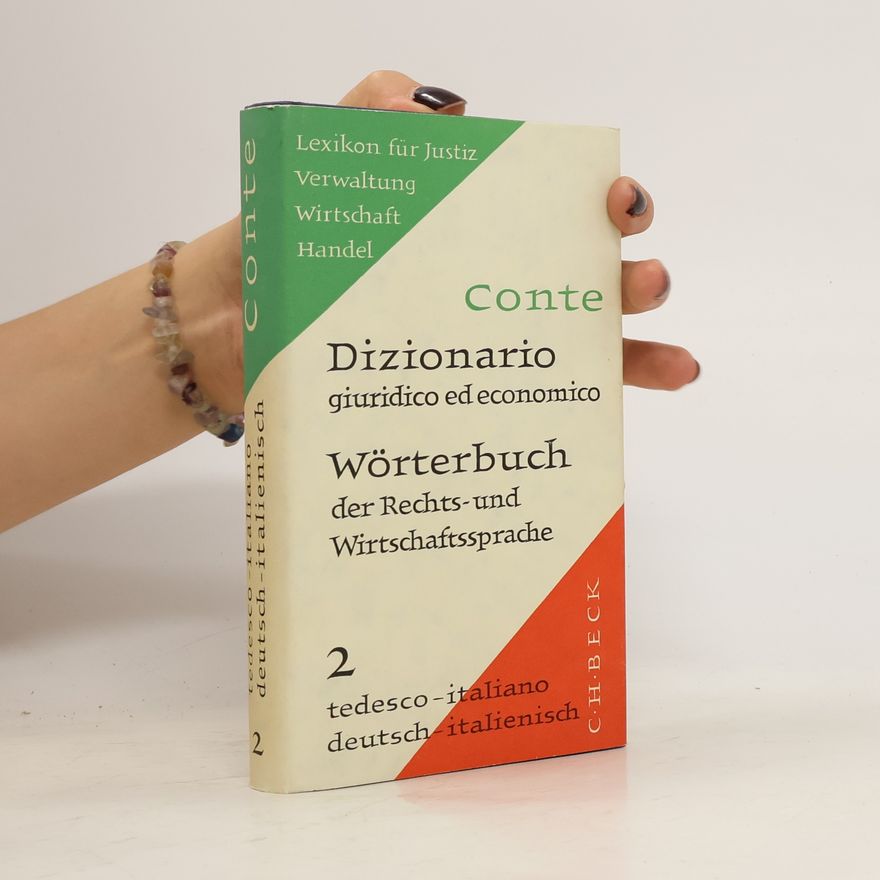Giuseppe Conte Dizzionario giuridico ed economico, Wörterbuch der Rechts- und Wirtschaftssprache 2