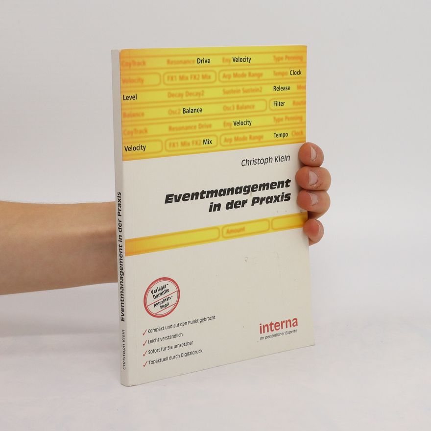 Christoph Klein Eventmanagement in der Praxis