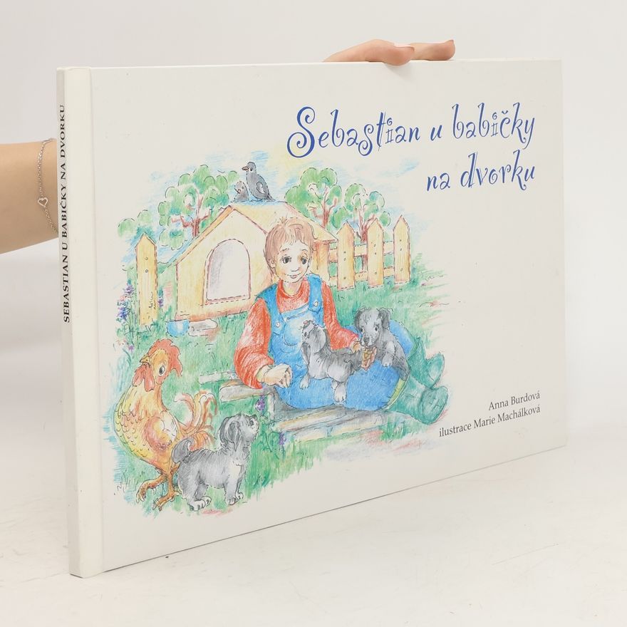 Marie Machálková Kubík u babičky na dvorku