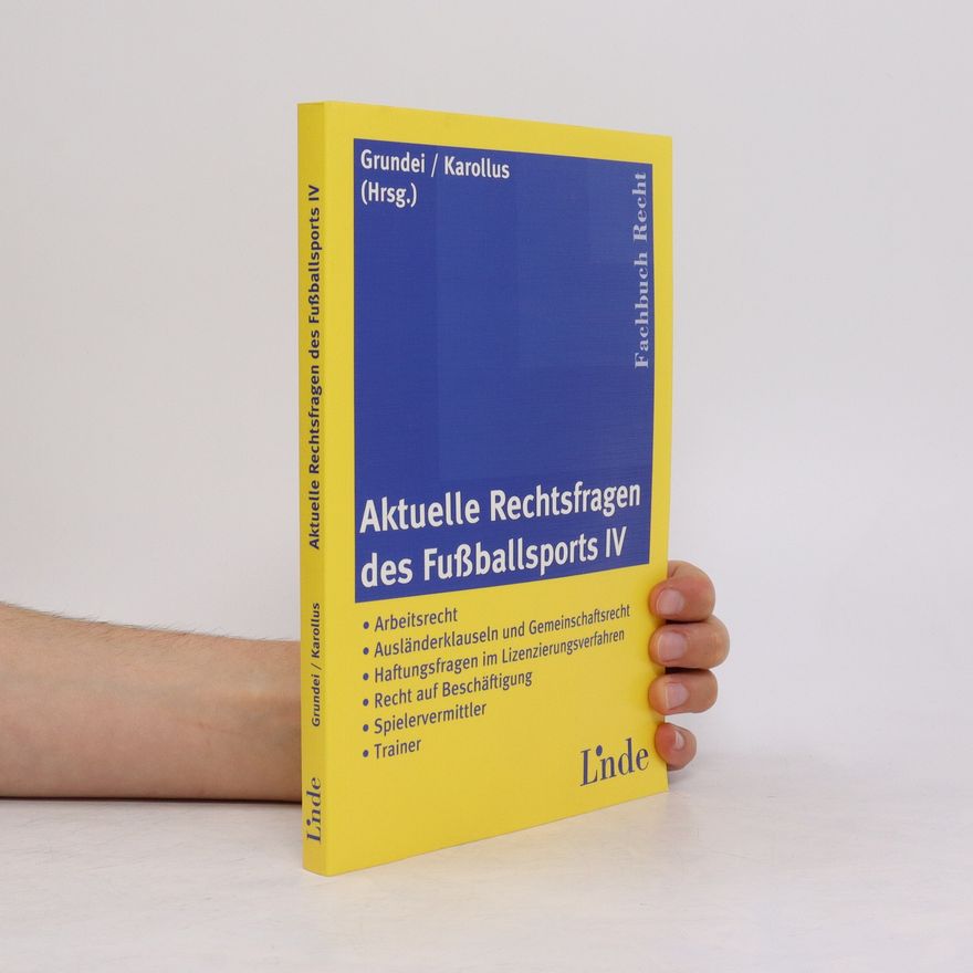 Klaus Bepler Aktuelle Rechtsfragen des Fußballsports