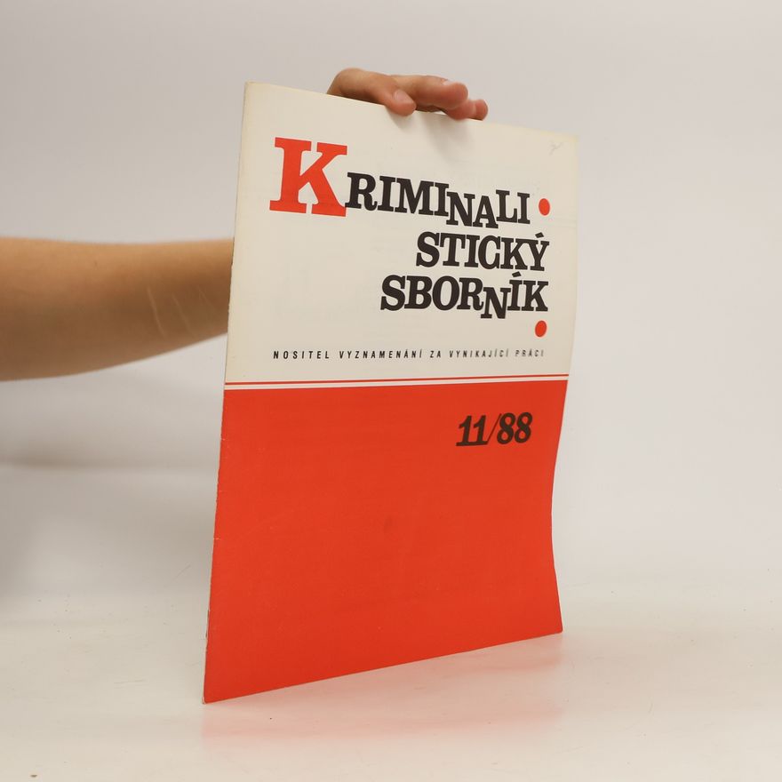 Tomáš Vojtěch Kriminalistický sborník 11/1988