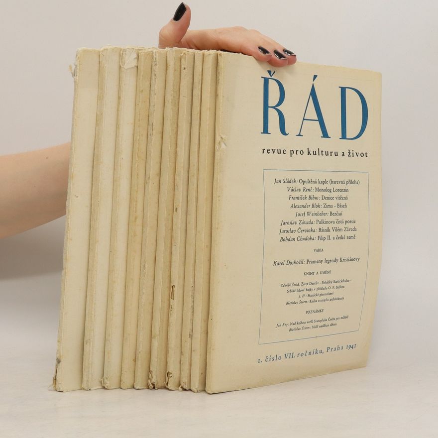 Autorenkollektiv Řád, revue pro kulturu a život. 1.-10. číslo VII. ročníku, 1941
